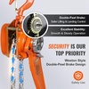 image:imageHappybuy Manual Lever Chain Hoist 112 Ton 3300 lbs Capacity 20 FT Come Along G80 Galvanized Steel with Weston DoublePawl BrakeAuto Chain Leading amp 360 Rotation Hook for Garage Factory Dock