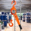 image:imageHappybuy Manual Lever Chain Hoist 112 Ton 3300 lbs Capacity 20 FT Come Along G80 Galvanized Steel with Weston DoublePawl BrakeAuto Chain Leading amp 360 Rotation Hook for Garage Factory Dock