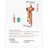 image:imageVEVOR 1100 lbs Electric Chain Hoist 20ft Lifting Height 120V 60Hz Single Phase Overhead Crane w 328ft Wireless amp 15ft Wired Remote Control Power Electric Hoist for Factories Warehouses Garages2200lbs 20FT