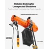 image:imageVEVOR 1100 lbs Electric Chain Hoist 20ft Lifting Height 120V 60Hz Single Phase Overhead Crane w 328ft Wireless amp 15ft Wired Remote Control Power Electric Hoist for Factories Warehouses Garages2in1 2200lbs 10ft