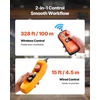 image:imageVEVOR 1100 lbs Electric Chain Hoist 20ft Lifting Height 120V 60Hz Single Phase Overhead Crane w 328ft Wireless amp 15ft Wired Remote Control Power Electric Hoist for Factories Warehouses Garages1100lbs 20ft