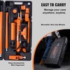 image:imageVEVOR 12 Ton Porta Power Kit Hydraulic Ram with Pump with 46 ft14 m Oil Hose Portable Hydraulic Jack with Storage Case for Automotive Garage Farm Mechanic 26455 LBS12 Ton