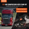 image:imageVEVOR 12V Air Compressor with 16 Gallon Tank Train Horn Compressor 120 psi Working Pressure Inflating Tires Air MattressesBlack