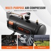 image:imageVEVOR 12V Air Compressor with 16 Gallon Tank Train Horn Compressor 120 psi Working Pressure Inflating Tires Air MattressesBlack