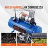 image:imageVEVOR 12V Air Compressor with 16 Gallon Tank Train Horn Compressor 120 psi Working Pressure Inflating Tires Air MattressesBlue
