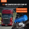 image:imageVEVOR 12V Air Compressor with 16 Gallon Tank Train Horn Compressor 120 psi Working Pressure Inflating Tires Air MattressesBlue