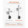 image:imageVEVOR 1500 lbs Trailer Jack with Wheel Heavy Duty Swivel Boat Trailer Jack with PP Single Wheel amp Ergonomic Handle 12inch Lift Fit for RVs Boats Horse Trailers Utility Trailers1500lbs Upgraded 12inch Lift