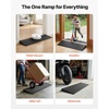 image:imageVEVOR 16 Rise Cuttable Threshold Ramp for Doorways 354 Wide Natural Rubber Wheelchair Ramp NonSlip Solid Rubber Ramp with DoubleSided Tape for DoorwaysDrivewaysBathroomSmooth Tile12 Rise