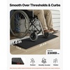 image:imageVEVOR 16 Rise Cuttable Threshold Ramp for Doorways 354 Wide Natural Rubber Wheelchair Ramp NonSlip Solid Rubber Ramp with DoubleSided Tape for DoorwaysDrivewaysBathroomSmooth Tile16 Rise