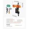 image:imageVEVOR 2Speed Electric Chain Hoist 2200 lbs 20ft Lifting Height 120V 60Hz Single Phase Overhead Crane with 15 ft Wired Remote Control G100 Chain Electric Lift Hoist for Factory Warehouse Garage2Speed 2200lbs 20ft
