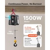 image:imageVEVOR 2in1 Electric Hoist Winch 1100 lbs Capacity 1500W Portable Power Winch Crane 25 ft Lifting Height 164 ftmin with Manual and Wired Remote Control for Factory Warehouss Garage1100lbs 25ft