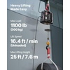 image:imageVEVOR 2in1 Electric Hoist Winch 1100 lbs Capacity 1500W Portable Power Winch Crane 25 ft Lifting Height 164 ftmin with Manual and Wired Remote Control for Factory Warehouss Garage1100lbs 25ft