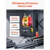 image:imageVEVOR 2in1 Electric Hoist Winch 1100 lbs Capacity 1800W Portable Power Winch 98 ft Lifting Height 36 ftmin with Wire and Wireless Remote Control for Garage Warehouse Factory Lifting Towing98 ft Lifting Height