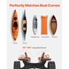 image:imageVEVOR 300 lbs Kayak Cart Foldable Kayak Trolley with 10inch Solid Rubber Tires amp 1 Ratchet Strap Paddle Board Trolley for Carrying Kayaks Canoes Paddleboards Float Mats Jon BoatsBlack