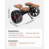 image:imageVEVOR 300 lbs Kayak Cart Foldable Kayak Trolley with 10inch Solid Rubber Tires amp 1 Ratchet Strap Paddle Board Trolley for Carrying Kayaks Canoes Paddleboards Float Mats Jon BoatsBlack