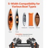 image:imageVEVOR 300lbs Kayak Cart AllTerrain Super Duty Trolley Cart Canoe Cart Dolly with 15inch NoFlat Solid Rubber Tires and Kickstand Quickly Assembles amp Disassembles for Kayaks Canoes Paddleboards