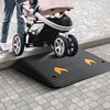 image:imageVEVOR 35 Rise Threshold Ramp Doorway Recycled Rubber Power Wheelchair Ramp 3 Feet Long 33069Lbs Load Capacity NonSlip Surface Rubber Solid Threshold Ramp for Wheelchair and Scooter