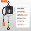 image:imageVEVOR 3in1 Electric Hoist Winch 1500W Portable Electric Winch 110V Power Winch Crane 25ft Lifting Height Overload Protection for LiftingBlack