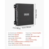 image:imageVEVOR 4 Channel Car Audio Amplifier 2 Ohm Stable Bridgeable Class D Full Range Amp Max Power 4 x 110W  4 Ohm  4 x 160W  2 Ohm for Car SUV Truck OffRoad1200W