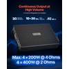 image:imageVEVOR 4 Channel Car Audio Amplifier 2 Ohm Stable Bridgeable Class D Full Range Amp Max Power 4 x 110W  4 Ohm  4 x 160W  2 Ohm for Car SUV Truck OffRoad1600W