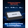 image:imageVEVOR 4 Channel Car Audio Amplifier 2 Ohm Stable Bridgeable Class D Full Range Amp Max Power 4 x 420W  4 Ohm  4 x 600W  2 Ohm for Car SUV Truck OffRoad4000W