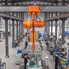 image:imageVEVOR 4400lbs Electric Chain Hoist with Power Trolley 2Speed Operation 20ft Lifting Height 3Phase 208240V440480V Overhead Crane w 328ft Wireless amp 16ft Wired Remote Control G100 2Chain Hoist205 x 236 x 291 in