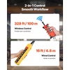 image:imageVEVOR 4400lbs Electric Chain Hoist with Power Trolley 2Speed Operation 20ft Lifting Height 3Phase 208240V440480V Overhead Crane w 328ft Wireless amp 16ft Wired Remote Control G100 2Chain Hoist205 x 236 x 291 in