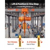 image:imageVEVOR 4400lbs Electric Chain Hoist with Power Trolley 2Speed Operation 20ft Lifting Height 3Phase 208240V440480V Overhead Crane w 328ft Wireless amp 16ft Wired Remote Control G100 2Chain Hoist205 x 236 x 291 in
