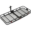 image:imageVEVOR 70 x 30 x 6 Hitch Cargo Carrier 500 lbs Capacity with Nighttime Reflective Reminder Folding Hitch Mount Cargo Carrier Basket with Hitch Lock for 2 Receiver Fit for SUVs