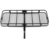image:imageVEVOR 70 x 30 x 6 Hitch Cargo Carrier 500 lbs Capacity with Nighttime Reflective Reminder Folding Hitch Mount Cargo Carrier Basket with Hitch Lock for 2 Receiver Fit for SUVs