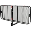 image:imageVEVOR 70 x 30 x 6 Hitch Cargo Carrier 500 lbs Capacity with Nighttime Reflective Reminder Folding Hitch Mount Cargo Carrier Basket with Hitch Lock for 2 Receiver Fit for SUVs