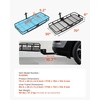 image:imageVEVOR 70 x 30 x 6 Hitch Cargo Carrier 500 lbs Capacity with Nighttime Reflective Reminder Folding Hitch Mount Cargo Carrier Basket with Hitch Lock for 2 Receiver Fit for SUVs