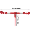 image:imageVEVOR 9215LBS 38  12 Ratchet Binders 9215 LBS Secure Working Load G70 Hooks and Adjustable Length for Grade 7080 Chains Tie Down Hauling Towing 2Pack Red4P