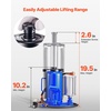 image:imageVEVOR Air Hydraulic Bottle Jack 20 Ton 44092 lbs Capacity 102195 Inch Lifting Range PneumaticManual Heavy Duty Welded Bottle Jack with Pump for Car SUV Pickup Truck RV Auto Repairblue