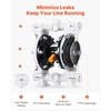 image:imageVEVOR Air Operated Double Diaphragm Pump 35 GPM 1 inch Inlet amp Outlet Pneumatic Waste Oil Transfer Pump Max 114 PSI Aluminum Alloy Body AirOperated for Diesel Grease Kerosene Gasoline amp Oil112 inch 44GPM Polypropylene