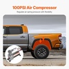 image:imageVEVOR Air Shock Controller Kit 12V 100PSI On Board Air Compressor System Air Ride Suspension Compressor Kit with Single Path System Pressure Gauge amp Air Line for Trucks VansBasic
