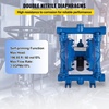 image:imageVEVOR AirOperated Double Diaphragm Pump 2 inch Inlet amp Outlet Aluminum Alloy Body 1584 GPM amp Max 120PSI Nitrile Diaphragm Transfer Pump for Petroleum Diesel Oil and Low Viscosity Fluids30 GPM