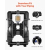 image:imageVEVOR AirOperated Double Diaphragm Pump 2 inch Inlet amp Outlet Aluminum Alloy Body 1584 GPM amp Max 120PSI Nitrile Diaphragm Transfer Pump for Petroleum Diesel Oil and Low Viscosity Fluids158 GPM