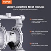 image:imageVEVOR AirOperated Double Diaphragm Pump 2 inch Inlet amp Outlet Aluminum Alloy Body 1584 GPM amp Max 120PSI Nitrile Diaphragm Transfer Pump for Petroleum Diesel Oil and Low Viscosity Fluids44 GPM