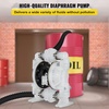 image:imageVEVOR AirOperated Double Diaphragm Pump 2 inch Inlet amp Outlet Aluminum Alloy Body 1584 GPM amp Max 120PSI Nitrile Diaphragm Transfer Pump for Petroleum Diesel Oil and Low Viscosity Fluids30 GPM