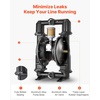 image:imageVEVOR AirOperated Double Diaphragm Pump 2 inch Inlet amp Outlet Aluminum Alloy Body 1584 GPM amp Max 120PSI Nitrile Diaphragm Transfer Pump for Petroleum Diesel Oil and Low Viscosity Fluids158 GPM