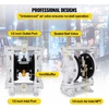 image:imageVEVOR AirOperated Double Diaphragm Pump 2 inch Inlet amp Outlet Aluminum Alloy Body 1584 GPM amp Max 120PSI Nitrile Diaphragm Transfer Pump for Petroleum Diesel Oil and Low Viscosity Fluids25 GPM