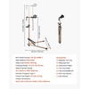 image:imageVEVOR Bike Repair Stand 85 lb Heavyduty Bicycle Work Stand with 407641 in Adjustable Height amp Magnetic Tool Tray Foldable Bicycle Maintenance Rack Shop Home Mechanics for Mountain amp Road Bike88 LBS