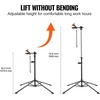 image:imageVEVOR Bike Repair Stand 85 lb Heavyduty Bicycle Work Stand with 407641 in Adjustable Height amp Magnetic Tool Tray Foldable Bicycle Maintenance Rack Shop Home Mechanics for Mountain amp Road Bike80 LBS