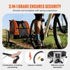 image:imageVEVOR Bike Trailer for Toddlers Kids Single amp Double Seat Options 2in1 Canopy Carrier with Strong Frame Converts to Stroller Tow Behind Foldable Child Bicycle Trailer with Universal Coupler100lb W20in Wheel