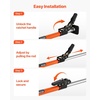 image:imageVEVOR Cargo Bar Cargo Bar Adjustable from 40 to 73 HeavyDuty Steel Cargos Stabilizer with NonSlip Foot Pads Telescoping Load Lock Bars Stop Sliding for SUVs Sedans4073