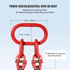 image:imageVEVOR Chain Sling 38 inch x 10 ft Lifting Chains with Hooks G80 Engine Chain Hoist Lifts 18400 lbs8 Ton Lifting Sling Chains for Engine Hoist Engine Lift Chain with 4 Leg Grab Hooks amp Adjusters38 Inch x 10 FT
