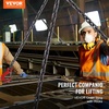 image:imageVEVOR Chain Sling 38 inch x 10 ft Lifting Chains with Hooks G80 Engine Chain Hoist Lifts 18400 lbs8 Ton Lifting Sling Chains for Engine Hoist Engine Lift Chain with 4 Leg Grab Hooks amp Adjusters516 Inch x 10 FT
