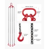 image:imageVEVOR Chain Sling 38 inch x 10 ft Lifting Chains with Hooks G80 Engine Chain Hoist Lifts 18400 lbs8 Ton Lifting Sling Chains for Engine Hoist Engine Lift Chain with 4 Leg Grab Hooks amp Adjusters38 Inch x 10 FT Adjustable