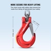 image:imageVEVOR Chain Sling 38 inch x 10 ft Lifting Chains with Hooks G80 Engine Chain Hoist Lifts 18400 lbs8 Ton Lifting Sling Chains for Engine Hoist Engine Lift Chain with 4 Leg Grab Hooks amp Adjusters14 Inch x 5 FT